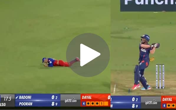 [Watch] Faf du Plessis' Superman Fielding Effort Lends Yash Dayal A Wicket In Death